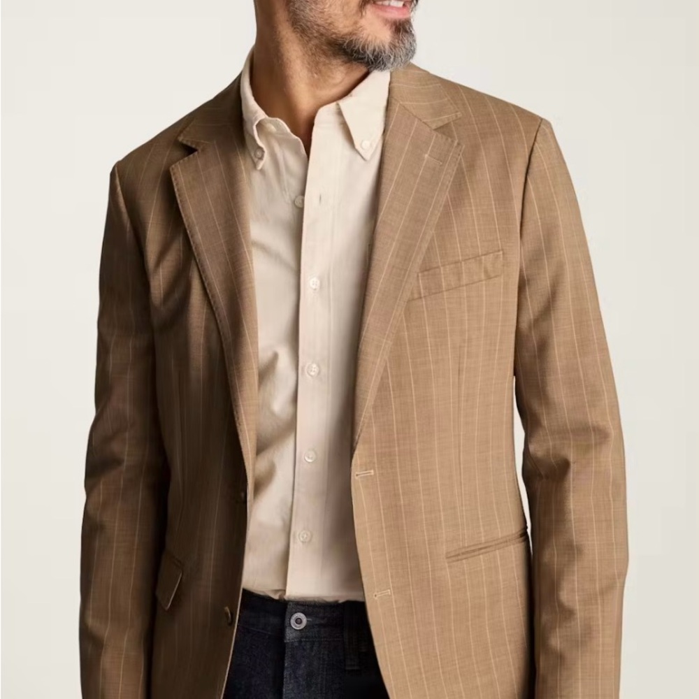 Bonobos Tan Pinstripe Sport Coat